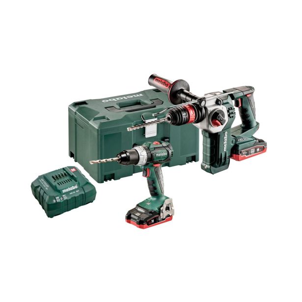 BATERIJSKI STROJI V KOMPLETU METABO COMBO SET 2.3.6 18 V BL LIHD (BS 18 LT BL + KHA 18 LTX BL 24 QUICK)
