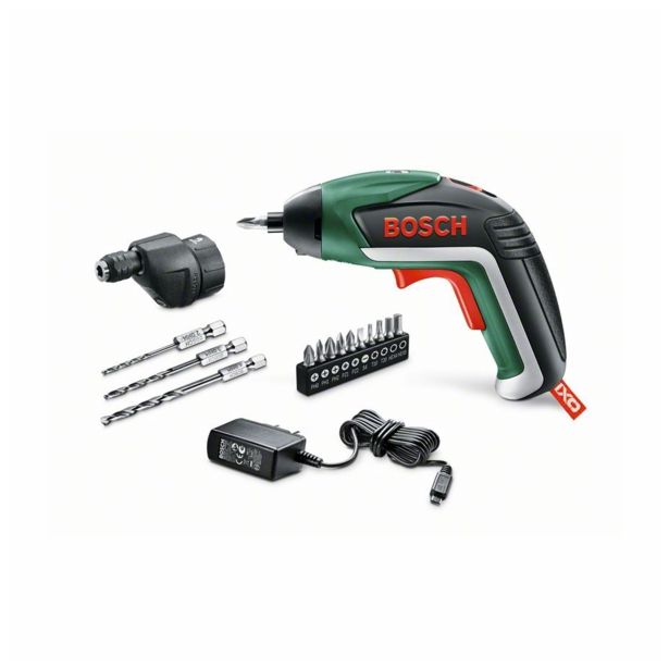AKUMULATORSKI VIJAČNIK BOSCH KOMPLET IXO DRILL Z NASTAVKOM ZA VRTANJE