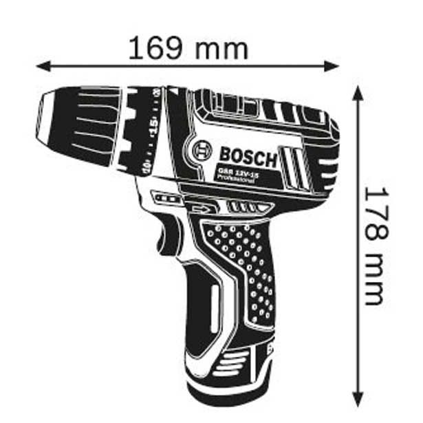 AKUMULATORSKI VRTALNI VIJAČNIK BOSCH GSR 12V-15 PROFESSIONAL
