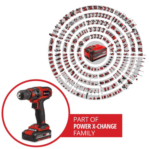 AKUMULATORSKI VRTALNIK EINHELL TC-CD 18/35-2 LI (1X1.5 AH)