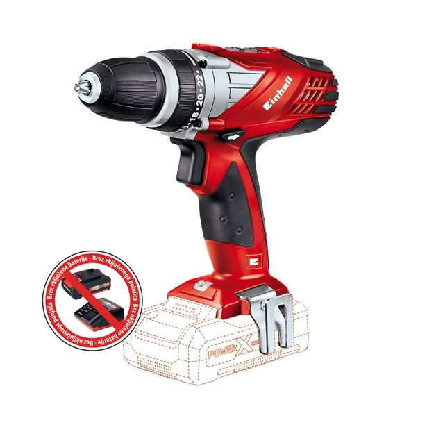 AKUMULATORSKI VRTALNIK EINHELL TE-CD 18 LI SOLO POWER X-CHANGE