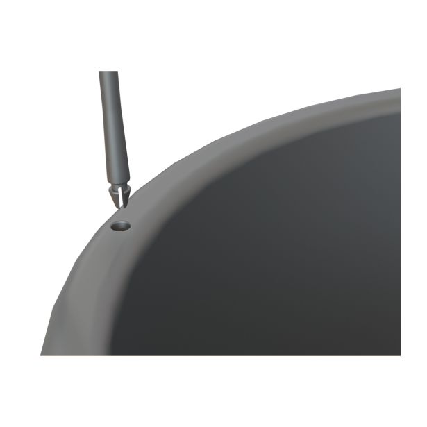 PE ZUNANJI LONEC ALGARVE ANTRACIT 25CM