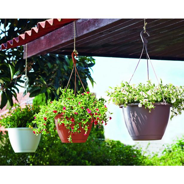 PE ZUNANJI LONEC ALGARVE RDEČ 25CM