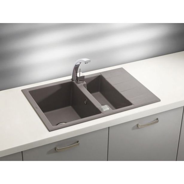 ALGRANIT POMIVALNO KORITO ALVEUS CUBO 40, ANTHRAZIT-A16M 780X500 MM