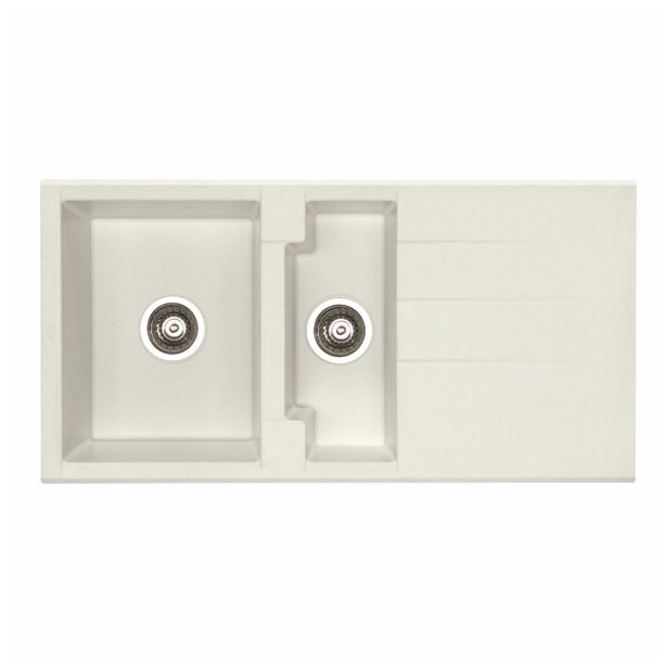 ALGRANIT POMIVALNO KORITO ALVEUS CUBO 70, A23 CREAM 980X500 MM