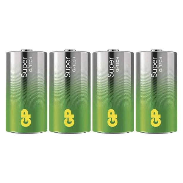 ALKALNI BATERIJSKI VLOŽEK GP SUPER LR14 (C) 4 FOLIJA