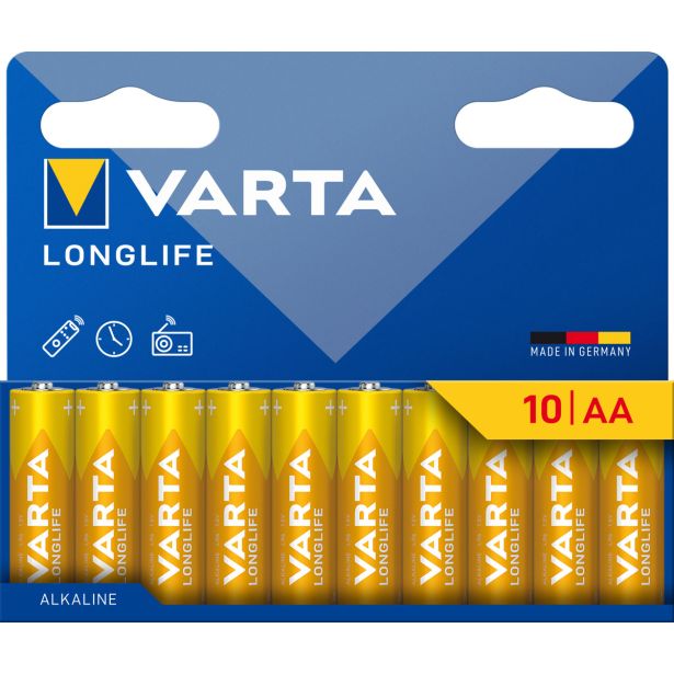ALKALNI BATERIJSKI VLOŽEK VARTA LONGLIFE AA 10/1