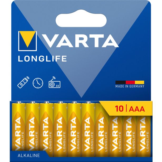 ALKALNI BATERIJSKI VLOŽEK VARTA LONGLIFE AAA 10/1