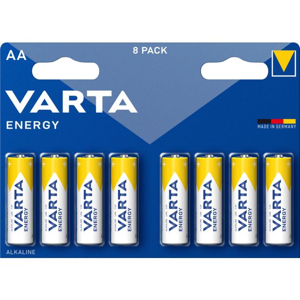ALKALNI BATERIJSKI VLOŽEK VARTA LR06 AA 8/1 ENERGY