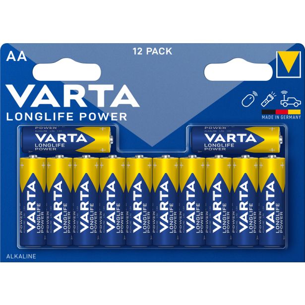 ALKALNI BATERIJSKI VLOŽEK VARTA LR06 AA 12/1 LONGLIFE POWER