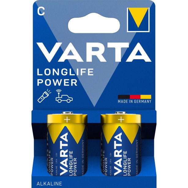 ALKALNI BATERIJSKI VLOŽEK VARTA LR14 / C LONGLIFE POWER BL/2, 1.5V