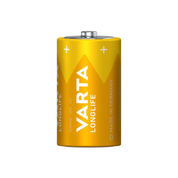 ALKALNI BATERIJSKI VLOŽEK VARTA LR20 D BL/2 D LONGLIFE