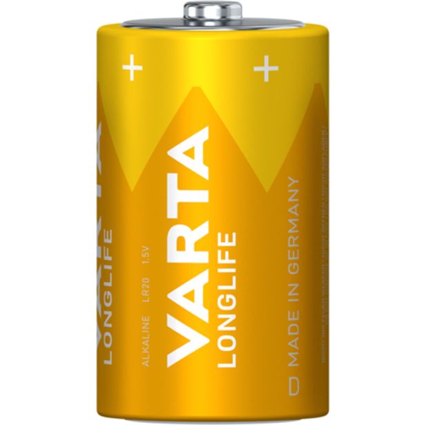 ALKALNI BATERIJSKI VLOŽEK VARTA LR20 D BL/2 LONGLIFE