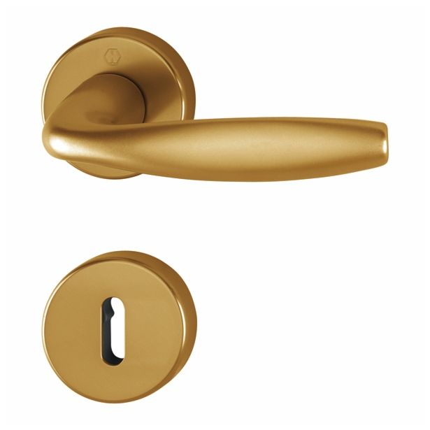 ALU KLJUKA ZA VRATA HOPPE NEW YORK Z ROZETO KLJUČ F-4