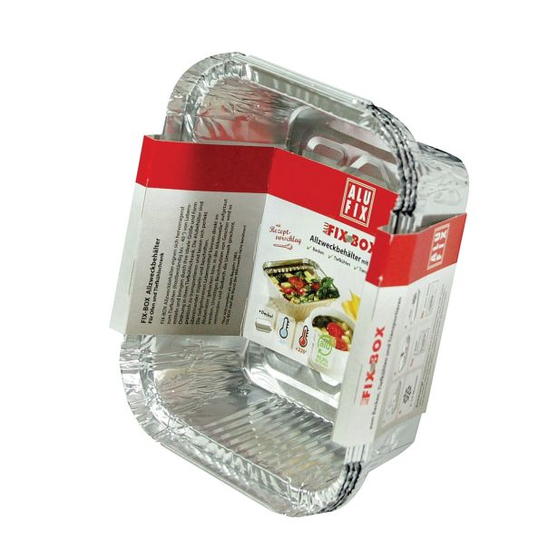 MODEL ZA OBLIKOVANJE ALUFIX 125X105X40 MM 4/1 FIXBOX ALU POSODA S POKROVOM