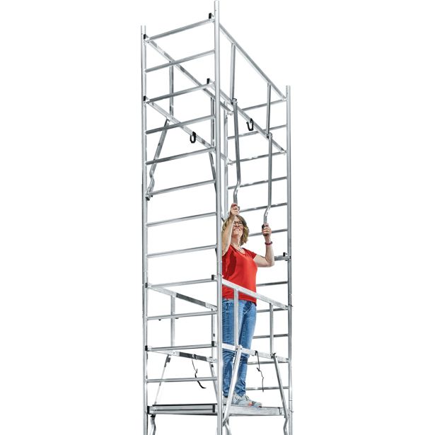 ALUMINIJASTI VEČNAMENSKI ODER KRAUSE MONTO CLIMTEC, DELOVNA VIŠINA 7 M