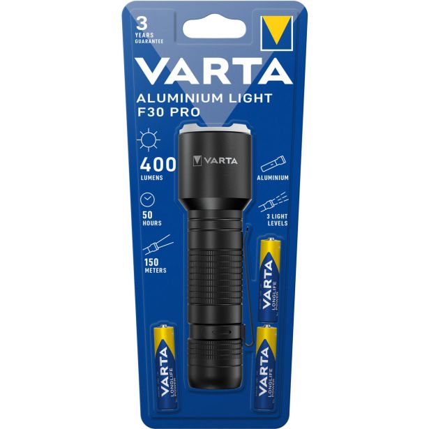 ALUMINIUM LIGHT F30 3 AAA BLILB VAR