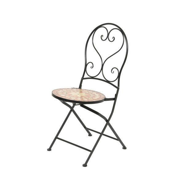 KOVINSKI STOL DECORIS ANDORRA MOZAIK 50X38X94 CM