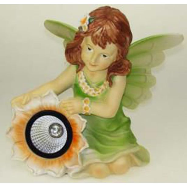 FIGURA, OKRASNA ANGEL SOLARNI MIX BARV VIŠ 25 CM