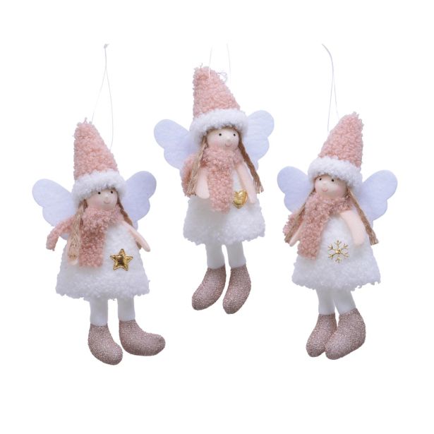 PRAZNIČNA FIGURA ANGELČEK 17 CM