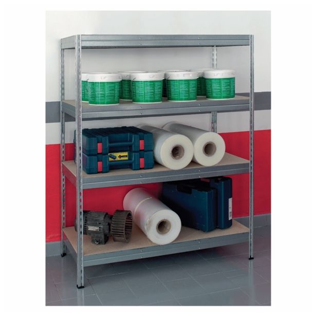 ARHIVSKI REGAL AR SHELVING 176X160X60 CM, 4 POLICE 280 KG/POLICO, GALVA