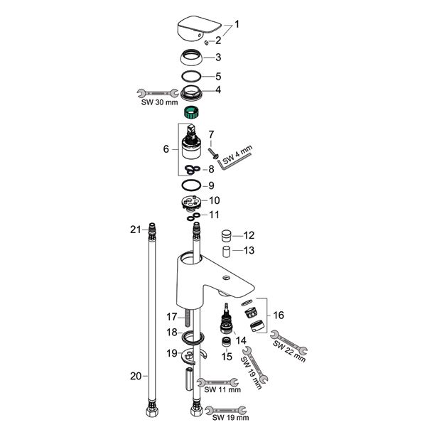 PIPA ZA KAD HANSGROHE LOGIS BREZ PRHE IN GIBLJIVE CEVI
