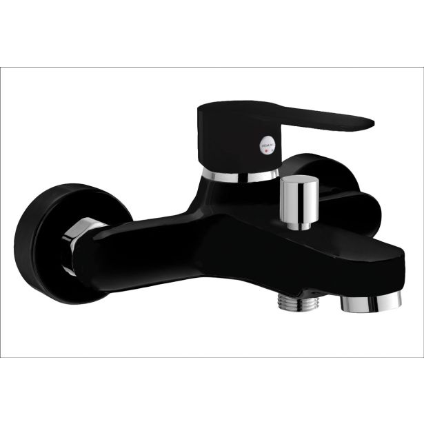 ARMATURA ZA KAD ITALMIX DIVINA 0100 MAT ČRNA BREZ PRHE IN GIBL. CEVI