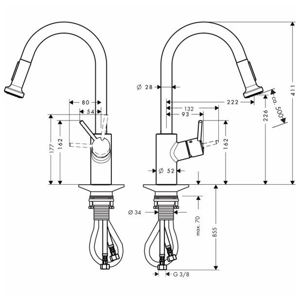 PIPA KUHINJSKA TALIS S2 TALIS S2 VARIARC STOJEČA 2 CEVI