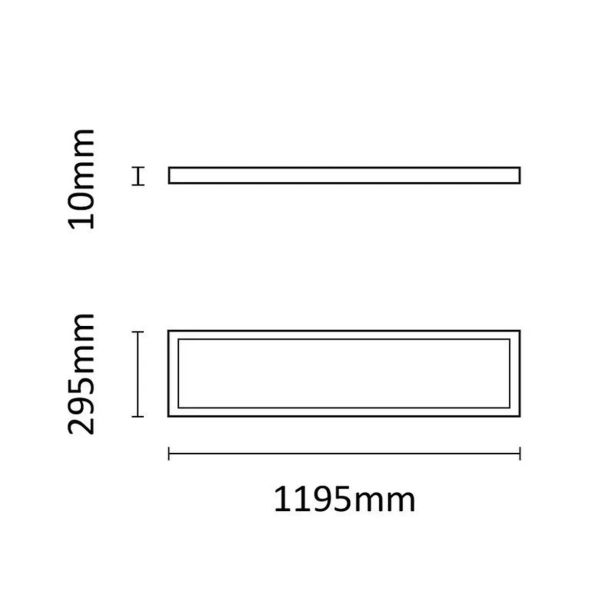 ASALITE LED PANEL 120X30CM 6500K 45W 5400LM