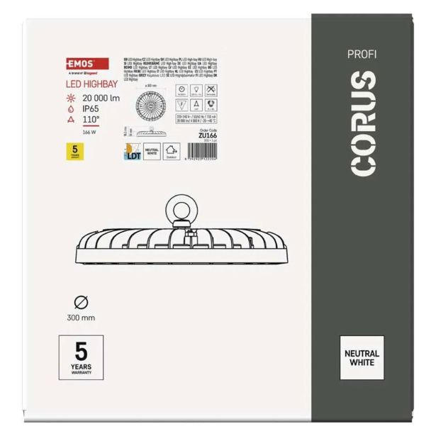 ASIMETRIČNI REFLEKTOR EMOS HIGH BAY CORUS LED 166W