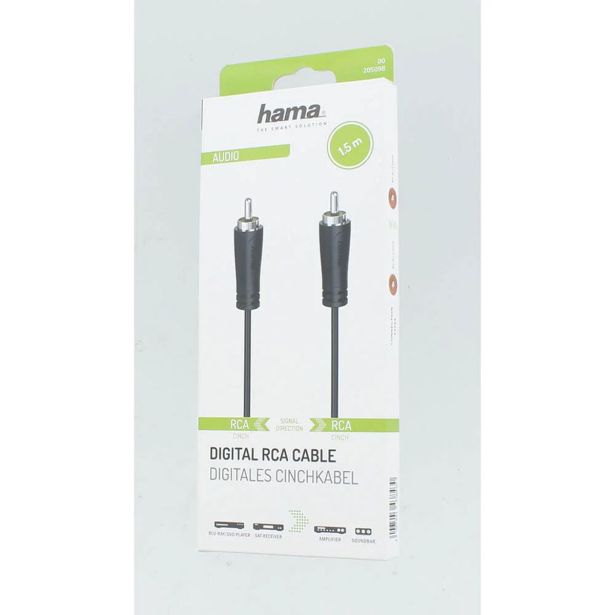 AVDIO KABEL, RCA VTIČ - RCA VTIČ, DIGITALNI, 1,5 M