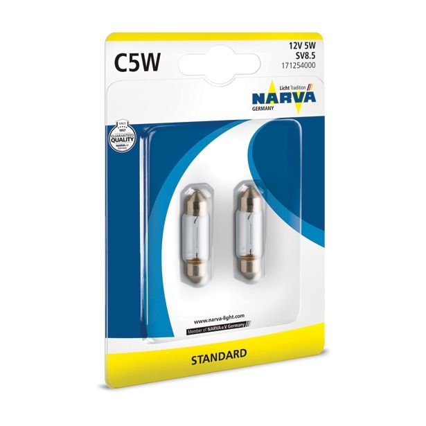 AVTOMOBILSKA ŽARNICA NARVA POMOŽNA C5W 12V 5W SV8.5