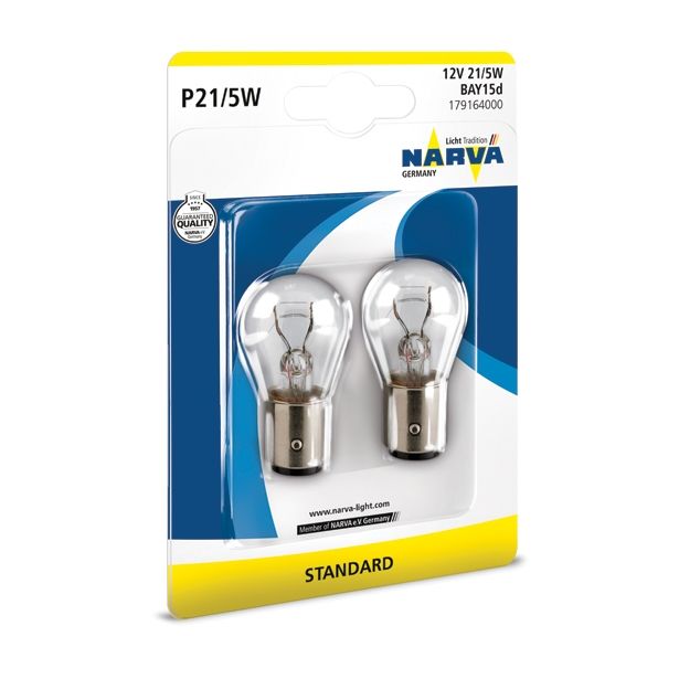 AVTOMOBILSKA ŽARNICA NARVA POMOŽNA P21/5W 12V 21/5W BAY15D
