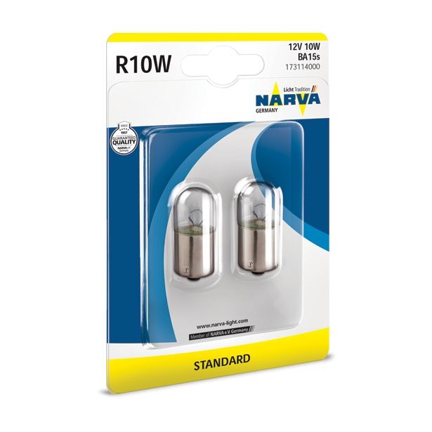 AVTOMOBILSKA ŽARNICA NARVA POMOŽNA R10W 12V 10W BA15S