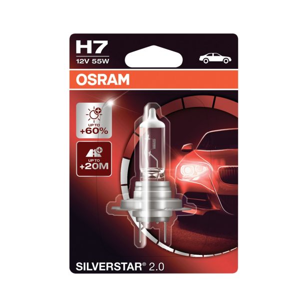 AVTOMOBILSKA ŽARNICA OSRAM HALOGENSKA H7 12V SILVERSTAR 2.0