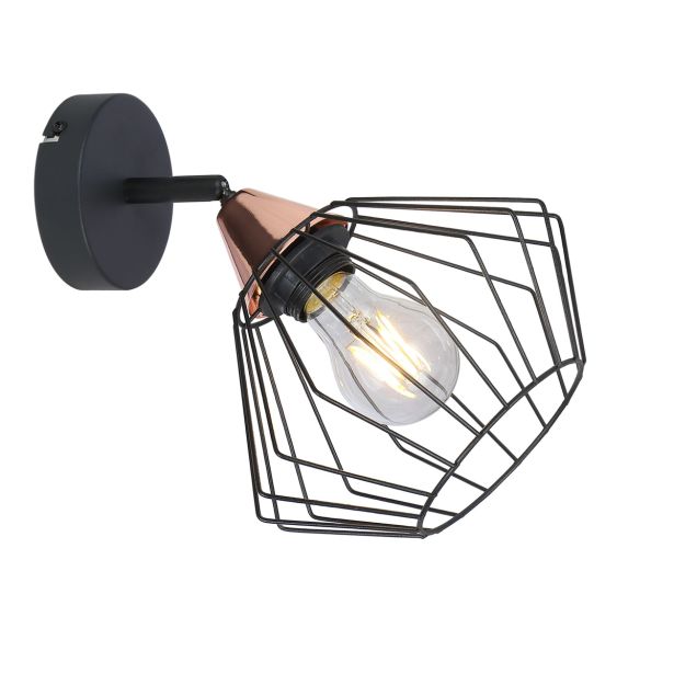 DEKORATIVNI REFLEKTOR FEROTEHNA AXEL 1 1XE27 ČRN / BAKER