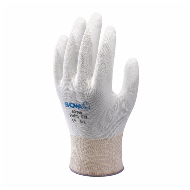 GUMENE ROKAVICE B0 500 ŠT XL/9 POLIURETAN BARVA BELA