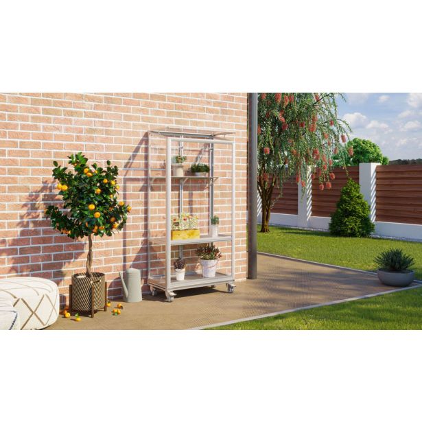 BALKONSKI RASTLINJAK VITAVIA POLIS 350 ESG, ALU KOLESA