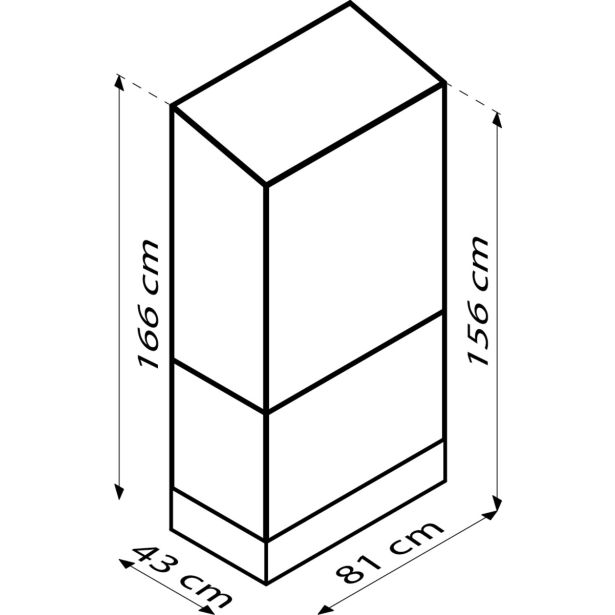BALKONSKI RASTLINJAK VITAVIA POLIS 350 ESG, ČRNA