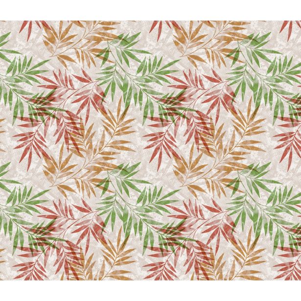 PRT NA ROLI NESE BAMBUS RDEČ, ZELEN, RJAV ŠIRINA 140 CM