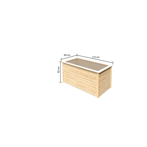 LESENA VISOKA GREDA KARIBU BARVA LESA 163X82X79