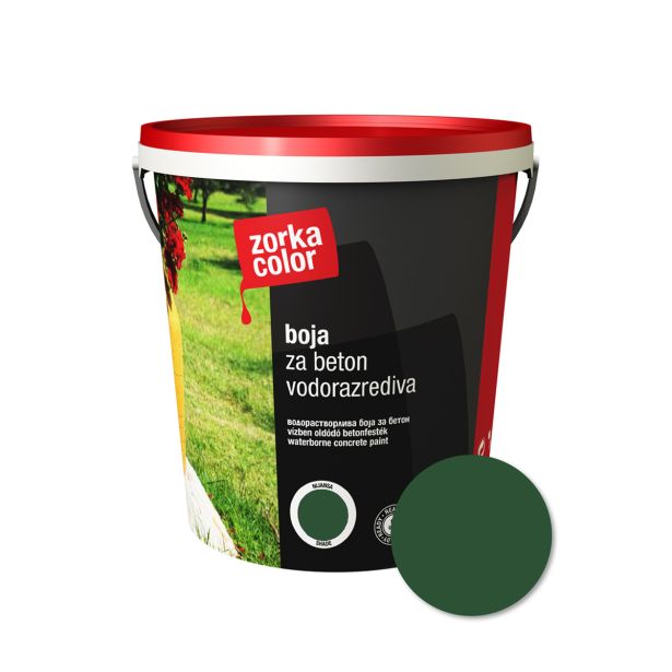 BARVA ZA BETON ZORKA COLOR OKSIDNO ZELENA 5135 0.75 L