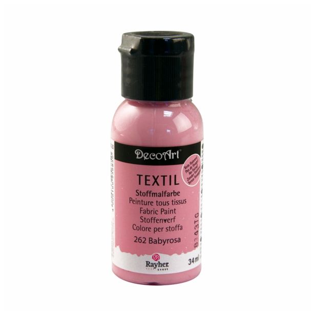 BARVA ZA TEKSTIL RAYHER 34 ML BABY ROZA