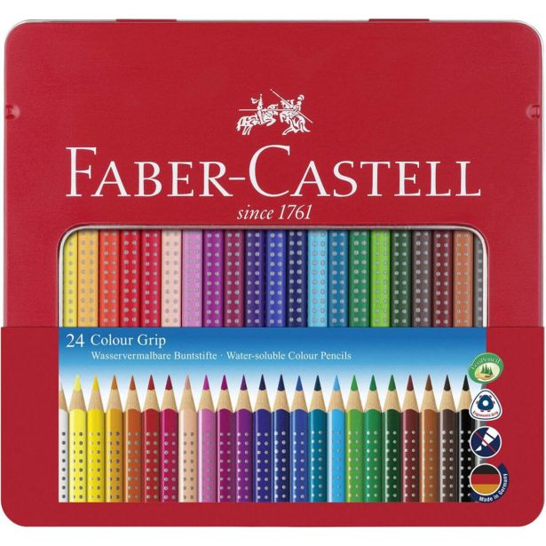 BARVICE FABER CASTEL GRIP 24/1 KOVINSKA ŠKATLA