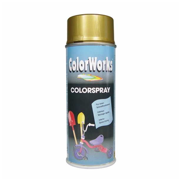 BARVNI SPREJ COLORWORKS ALKID ZLAT 400 ML