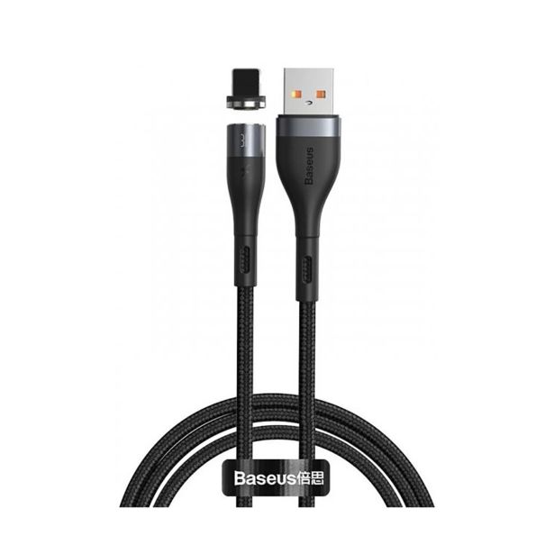 BASEUS PODATKOVNI KABEL CALXC-KG2 QUICK CHARGE 2,4A LIGHTNING 1M - ČRN