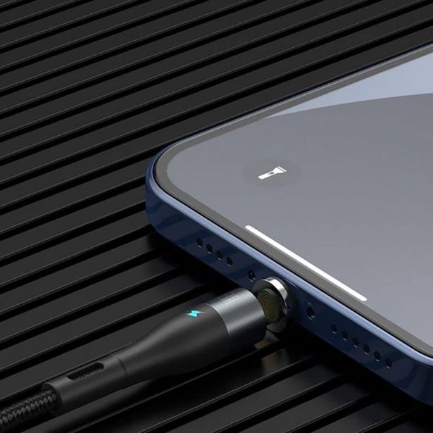 BASEUS PODATKOVNI KABEL CALXC-KG2 QUICK CHARGE 2,4A LIGHTNING 1M - ČRN