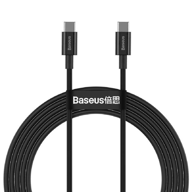 BASEUS PODATKOVNI KABEL CATYS-C011 SUPERIOR QC TYPE C NA TYPE C 100W 2M - ČRN