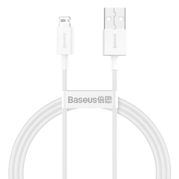 BASEUS PODATKOVNI POLNILNI KABEL CALYS-A02 LIGHTNING 1M 2,4A - BEL