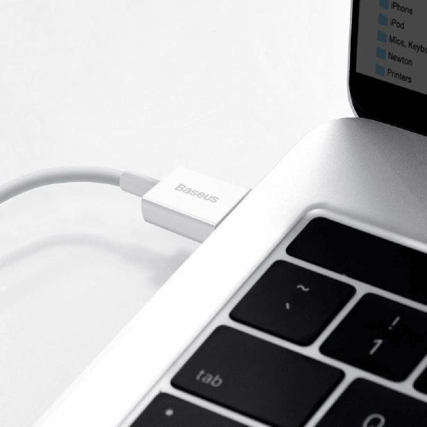 BASEUS PODATKOVNI POLNILNI KABEL CALYS-A02 LIGHTNING 1M 2,4A - BEL